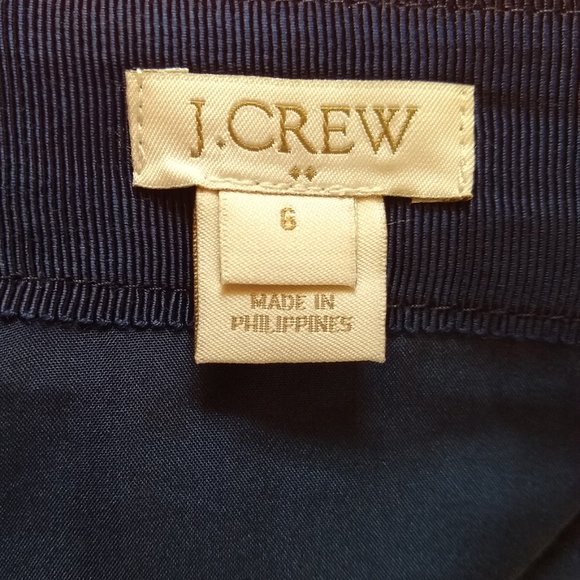 NWOT J.Crew #2 Pencil skirt,100% cotton, fully lined, size 6 - Picture 3 of 7
